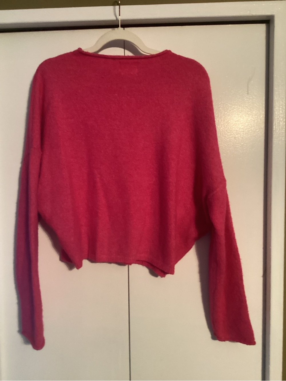 Things Between Raspberry Button-Front Women's Cardigan - Picture 3 of 3